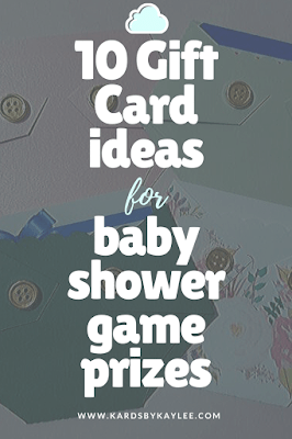 10 Gift card ideas for a baby shower game prizes. Diaper gift card holder
