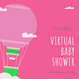 virtual baby shower ideas hot air balloon