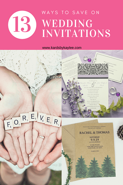 How to save money on wedding invitations
