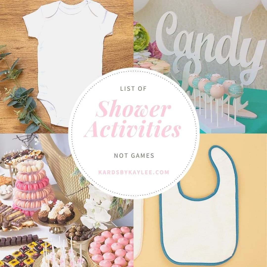 Memorable Baby Shower Activities (not games) Kards by Kaylee